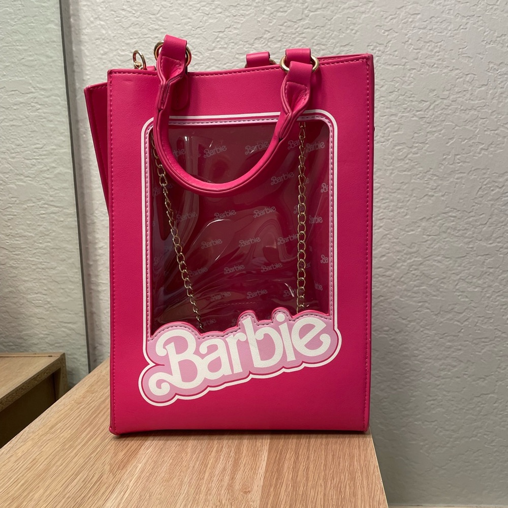 Barbie Box Pink Transparent Satchel